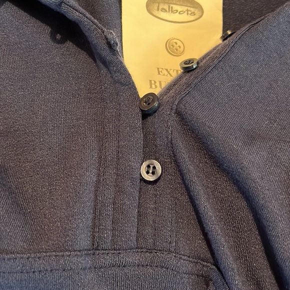 Talbots Women dress Size 16 Blue Wool Blend Button Down A Line Long Sleeve Dress - Picture 11 of 12